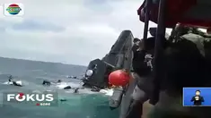 Kapal yang mengangkut sejumlah prajurit tujuan Pulau Pramuka ini diduga dihempas ombak saat mengalami mesin mati.