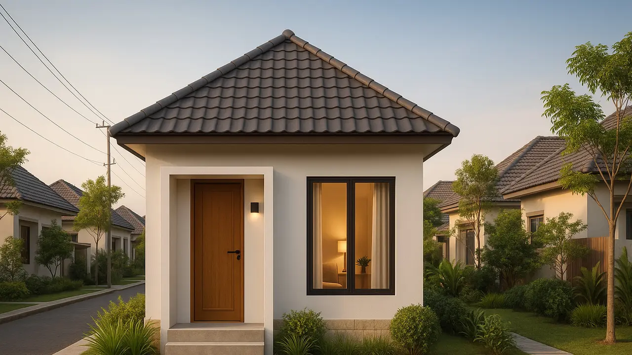 Model Rumah Sederhana Tapi Elegan 6x6 Meter/ Ilustrasi AI