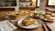 Resep Lasagna Bayam Pedas yang Creamy dan Anti Lembek