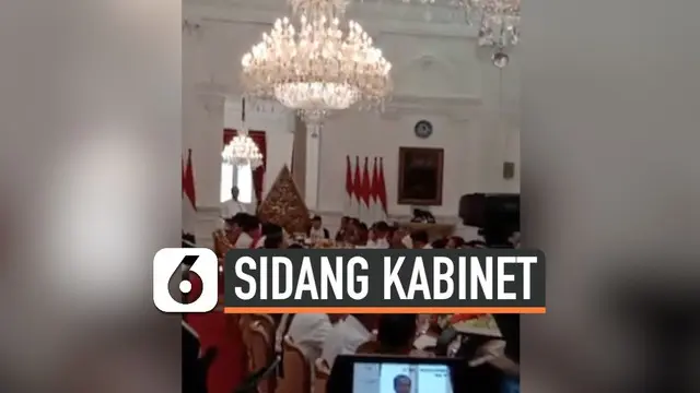 Presiden Joko Widodo dan Wakil Presiden Ma'ruf Amin menggelar sidang paripurna Kabinet Indonesia Maju pada Kamis (24/10/2019). Sidang ini merupakan sidang perdana setelah pelantikan.
