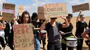 Mereka menyerukan warga Palestina di kota Gaza untuk segera mengungsi ke selatan sambil mengumumkan penutupan rute evakuasi sementara. (Jack GUEZ/AFP)