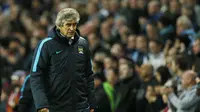 Manuel Pellegrini kecewa dengan hasil imbang Manchester City melawan Aston Villa. (Reuters / Jason Cairnduff)