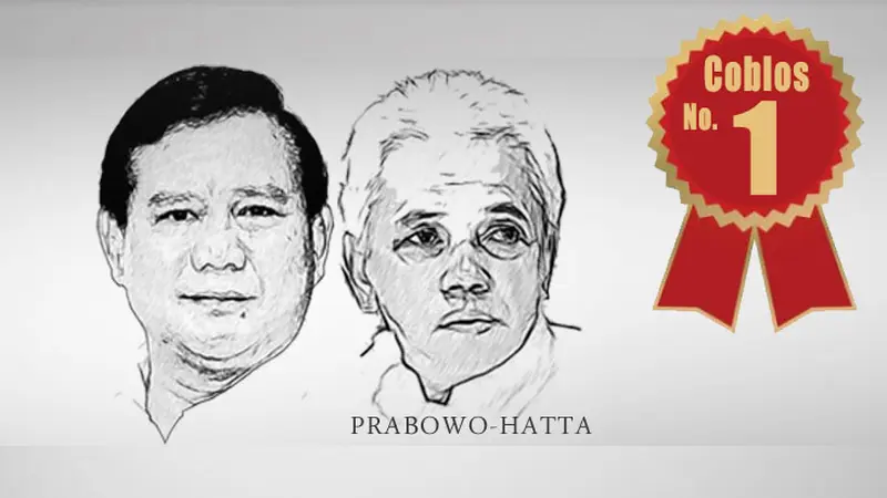 Ilustrasi Prabowo-Hatta No. urut 1