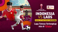ASEAN U-16 Boys Championship, Indonesia vs Laos. (Sumber: Dok. Vidio.com)