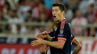 Striker Bayern Muenchen asal Polandia, Robert Lewandowski. (AFP PHOTO/Aris Messinis)