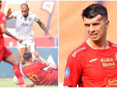 Pemain Arema, Gustavo Almeida, sukses menjadi bintang dengan dua golnya pada laga melawan Persija Jakarta pada lanjutan BRI Liga 1 2023/2024 di Stadion Patriot Chandrabhaga, Kota Bekasi, hari Minggu (20/08/2023). Berikut gocekan sang striker kala mengobrak-abrik pertahanan Macan Kemayoran yang berujung menjadi gol plus memberikan bonus benjolan di kepala Ondrej Kudela di laga tersebut.