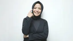 Tantri Kotak di acara Joox Karaoke Superstar. (Bambang E Ros/Fimela.com)