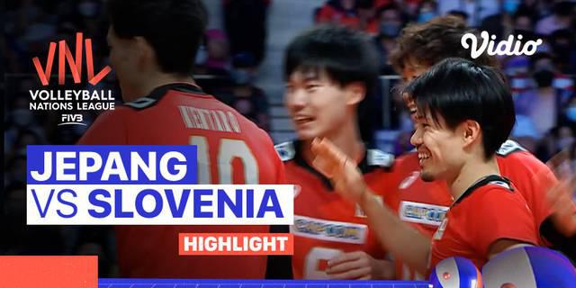 VIDEO: Highlights Volleyball Nations League Putra 2022, Jepang Lumat Slovenia 3-1