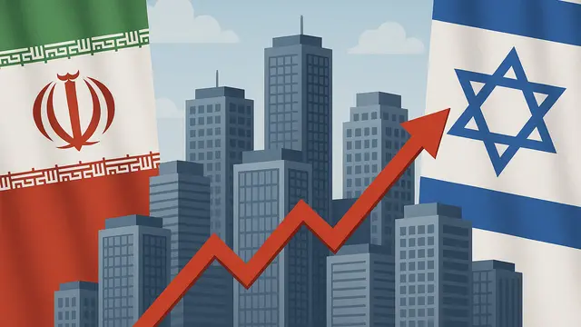 Ilustrasi ekonomi Iran vs Israel