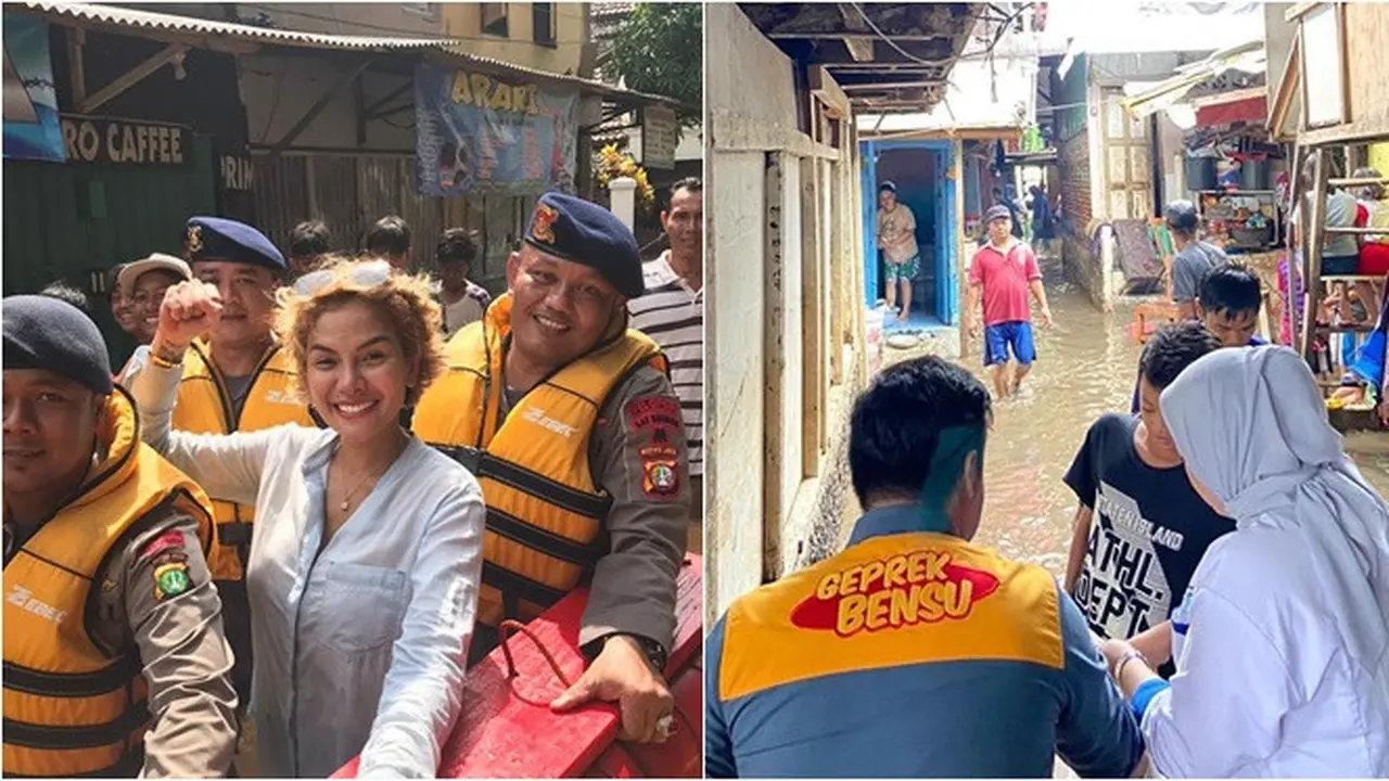 6 Seleb Ini Terjun Bantu Korban Banjir Awal Tahun 2020