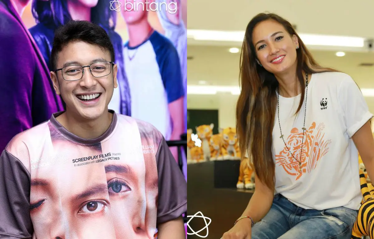 Nadine Chandrawinata dan Dimas Anggara. (Bintang Pictures)