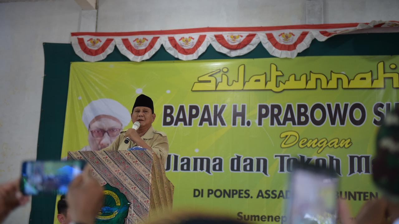 Di Depan Ulama Sumenep, Prabowo Ajak Kawal Pemilu Bersih, Jujur dan Adil