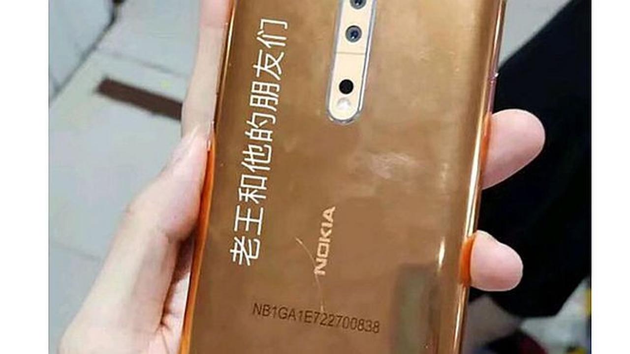 Bocoran gambar Nokia 9 berwarna emas