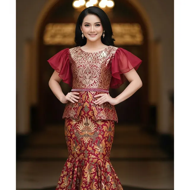 Dress Mermaid Brokat Full Dada
