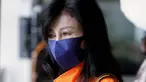 Wakil Direktur PT Adonara Propertindo, Anja Runtuwene usai menjalani pemeriksaan di Gedung KPK, Jakarta, Jumat (20/8/2021). Anja Runtuwene merupakan tersangka dugaan korupsi pengadaan tanah untuk Perumda Pembangunan Sarana Jaya tahun 2019 di Munjul Pondok Ranggon. (Liputan6.com/Helmi Fithriansyah)