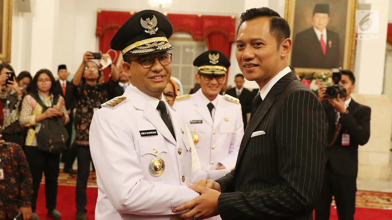 Sejumlah Tokoh Hadiri Pelantikan Anies Baswedan dan Sandiaga Uno