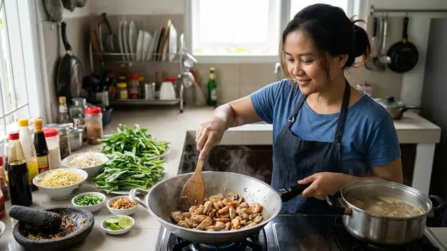 Resep Mie Kangkung Betawi Kuah Kental