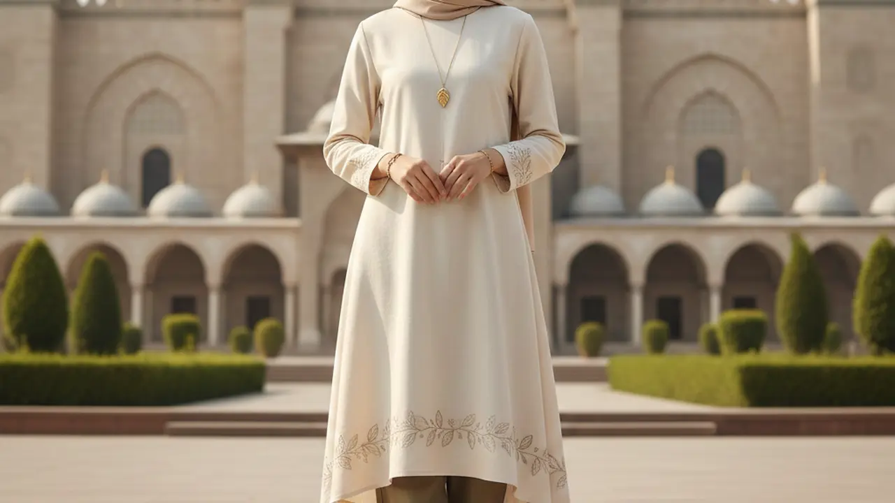 Tunik Muslim Wanita Lebaran 2026