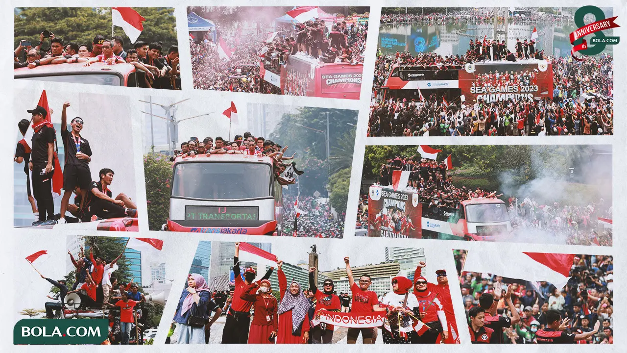 Kolase - Momen Kirab Juara Timnas Indonesia U-22