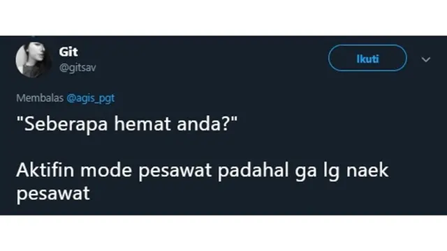 Ditanya Seberapa Hemat, 7 Jawaban Netizen Ini Bikin Geleng Kepala