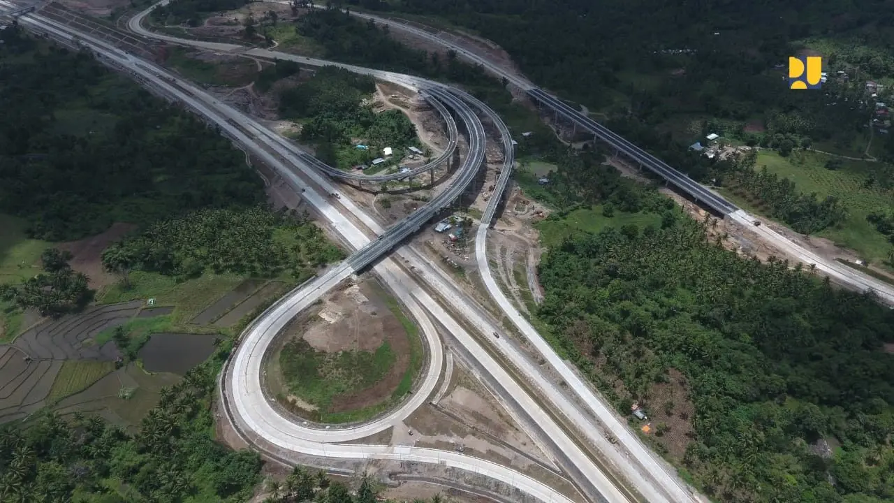 Proyek pembangunan Tol Manado–Bitung (Mabit). (Dok Kementerian PUPR)