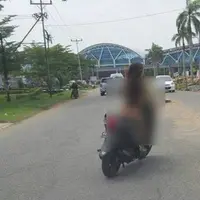 Sebelum melakukan aksi nekatnya, wanita yang naik motor tanpa busana di Pontianak itu dikenal baik dan juga cantik. (Istimewa)