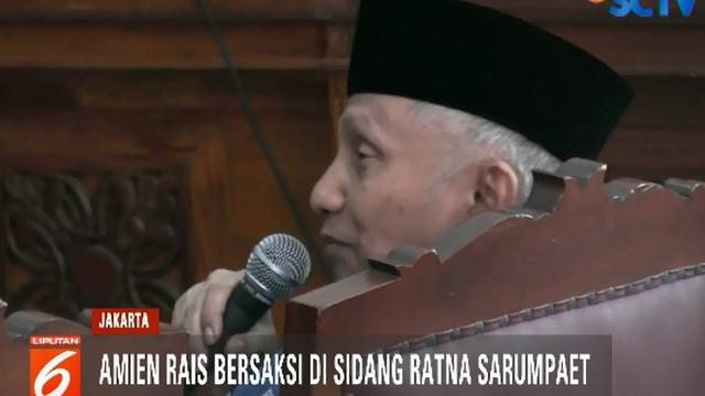 Usai bersaksi, Amien meminta semua pihak termasuk Majelis Hakim untuk melihat masa lalu Ratna sebagai seorang aktivis.