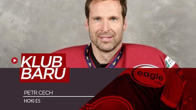Berita video mantan kiper Chelsea dan Arsenal, Petr Cech, kini punya klub baru di Inggris, tapi bukan klub sepak bola melainkan hoki es