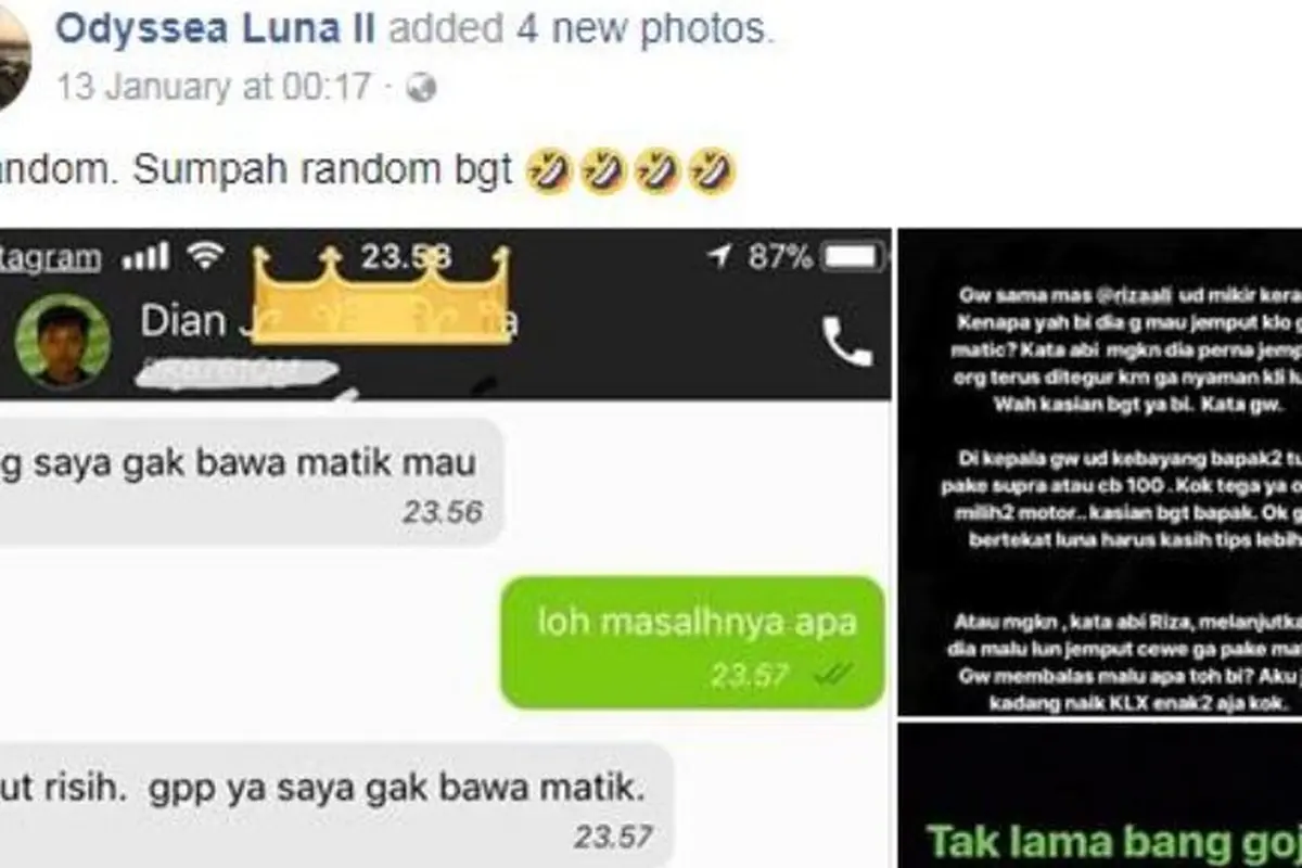 [Bintang] Pesan Ojek Online, Cewek Ini Bingung karena Dijemputnya Pakai...