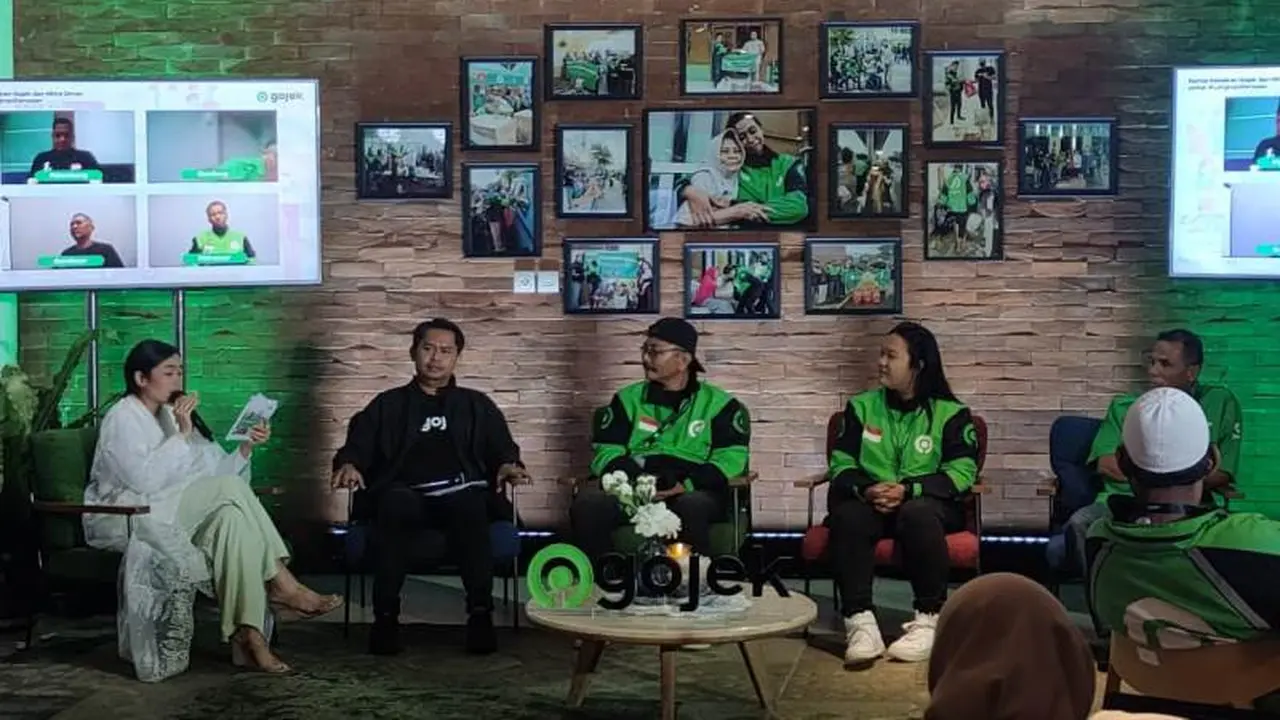 Jumpa pers program Gojek Swadaya dan buka puasa bersama di Jakarta, 5 April 2023