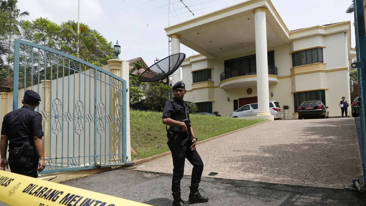 Kedutaan Korea Utara di Malaysia. (AP/Vincent Thian)