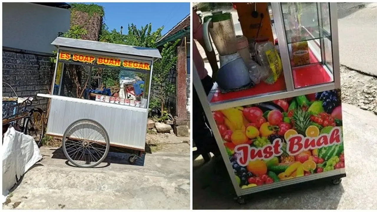 6 Tulisan Typo di Gerobak Jualan Minuman Ini Bikin Pembeli Mikir Dua Kali