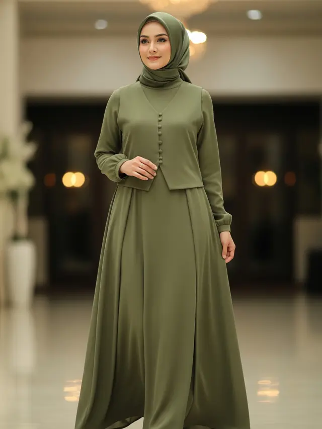 Model Gamis Ramadhan Simple yang Bakal Ngetren untuk Bukber 2026 (Image by Gemini AI)