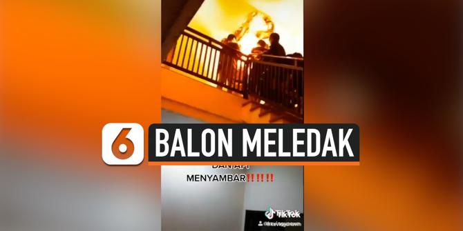 VIDEO: Balon Helium Meledak, Momen Ultah Berubah Jadi Petaka