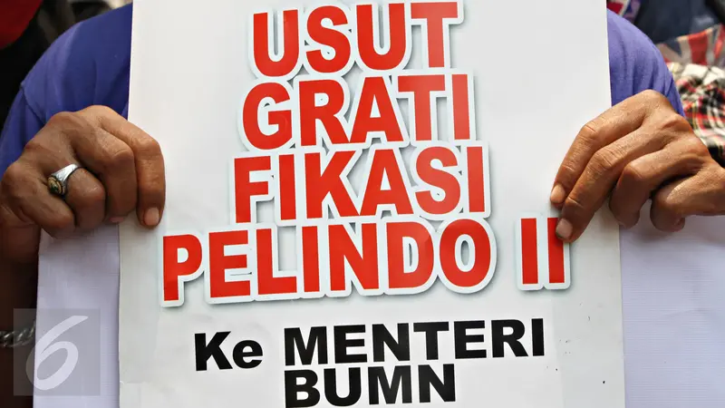 20151006-Ribuan Pekerja Demo Tuntut Dirut Pelindo Turun-Jakarta