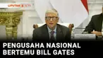 Presiden Prabowo Subianto menerima kunjungan kehormatan tokoh filantropis dunia sekaligus pendiri Microsoft dan Gates Foundation, Bill Gates di Istana Merdeka, Jakarta pada Rabu pagi. Sejumlah pengusaha nasional kelas kakap turut diundang dalam perte...