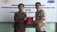 Kemenko Marves Dukung Kerjasama untuk Pemanfaatan Eceng Gondok di Danau Toba. foto: istimewa