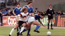 Untuk kedua kalinya, Jerman berjumpa Argentina di Final Piala Dunia, kali ini berlangsung di Roma, Italia, 8 Juli 1980, (AFP PHOTO)