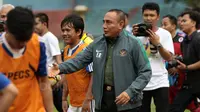 Ketua umum PSSI, Edy Rahmayadi saat membuka Invitasi Media di Stadion Sumantri Brojonegoro, Rabu (10/5/2017). Invitasi Media ini untuk memperingati HUT PSSI ke-87. (Bola.com/Nicklas Hanoatubun)