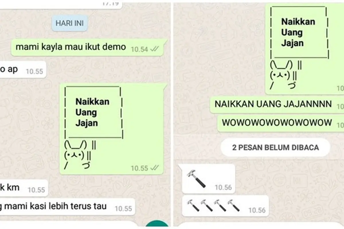 Aksi Demo Kenaikan Uang Jajan ala Netizen Ini Bikin Ketawa Geli