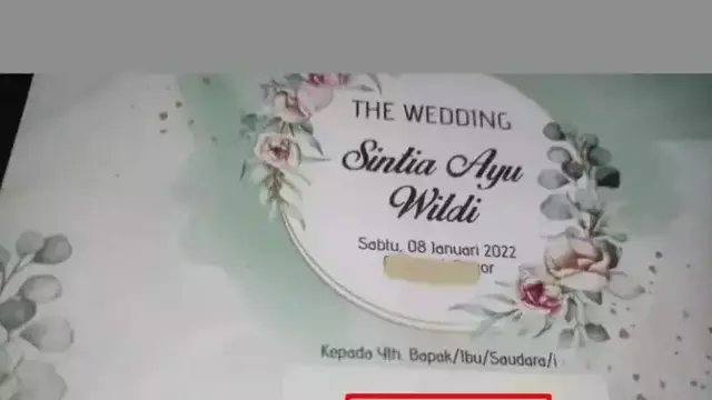 10 Potret Nama Lucu di Undangan Nikah Ini Bikin Senyum Sendiri