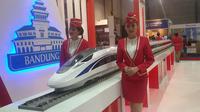 Stan PT Kereta Cepat Indonesia China (KCIC) dalam 12 th Indonesia Investment Week 2016. (Foto: Achmad Dwi/Liputan6.com)