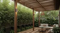 Desain Teras Samping Rumah Jadi Ruang Santai  (Sumber: gemini.com)