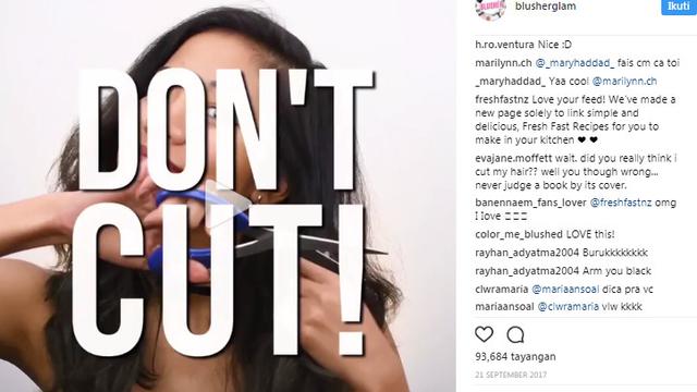 Tatanan rambut langkah kedua