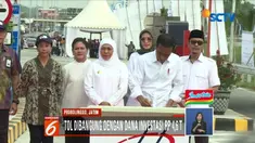 Dengan dana investasi Rp 4,6 triliun untuk pembangunan tol, Jokowi berharap dapat memperlancar distribusi barang dan jasa serta menghidupkan potensi pariwisata.