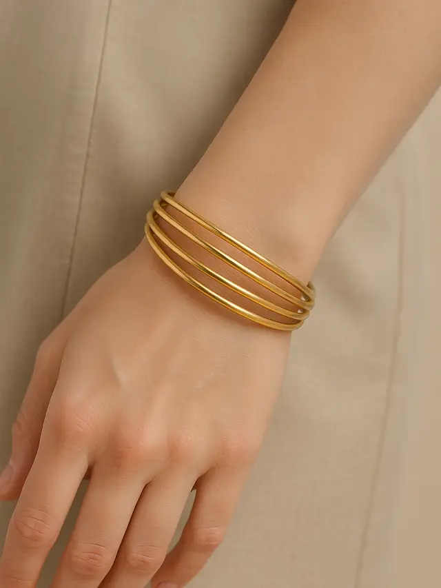 Model Gelang Geometris dengan Desain Kontemporer