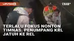 Laga Timnas Indonesia vs Arab Saudi pada Selasa (19/11/2024) menyita perhatian masyarakat seluruh tanah air. Tak hanya nonton langsung di Stadion GBK, jutaan pasang mata juga turut menyaksikan via televisi dan streaming. Seperti penumpang KRL di Bogo...