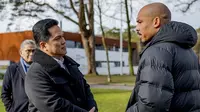 Ketua umum PSSI Erick Thohir bertemu dengan Director of Top-level Football KNVB, Nigel De Jong di Belanda belum lama ini. (Instagram/nigeldejong)