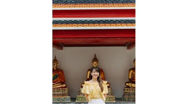 6 Gaya Liburan Shanju Eks JKT48 di Bangkok, Bikin Netizen Gagal Fokus