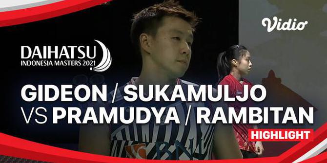 VIDEO: Kalahkan Juniornya, Kevin Sanjaya / Marcus Gideon Melaju ke Semifinal Indonesia Masters 2021